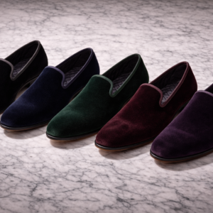 Deep-Pile Velvet Evening Loafers